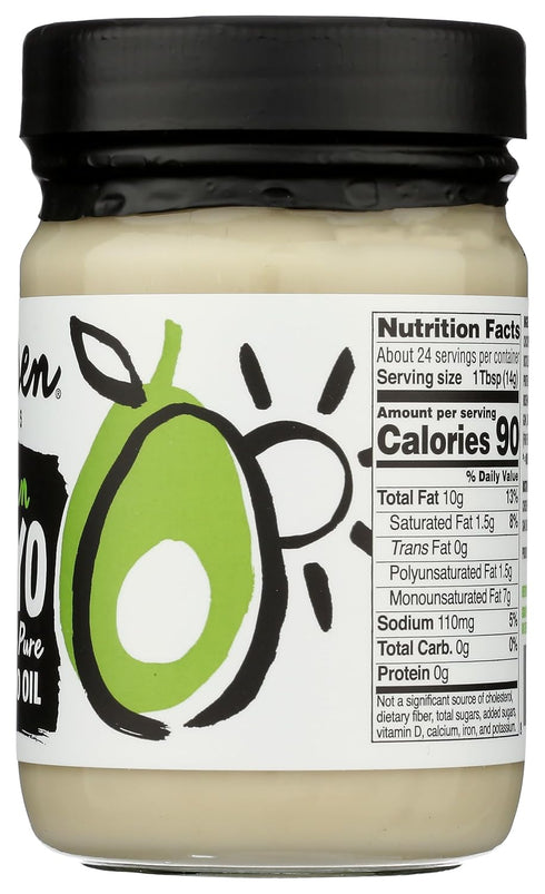 (12 oz) Chosen Foods Classic Vegan Avocado Oil-Based Mayonnaise, Gluten & Dairy Free, Low-Carb, Keto Diet Friendly