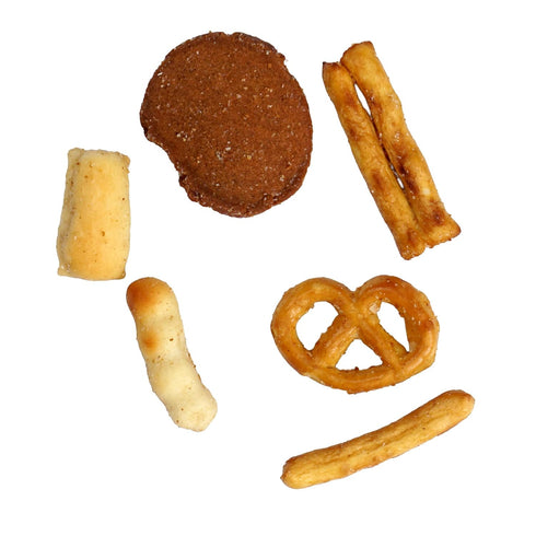 1 Deluxe Snack Mix, Pound Bulk Bag, Rye Bread Chips, Pretzels, Sesame & Regular Bread Sticks, Hampton Distribution