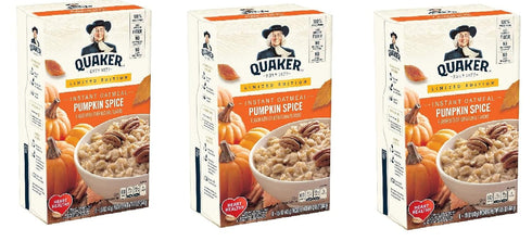 Quaker Oats Limited Edition Pumpkin Spice Oatmeal 8 - 1.51oz packets (pack of
