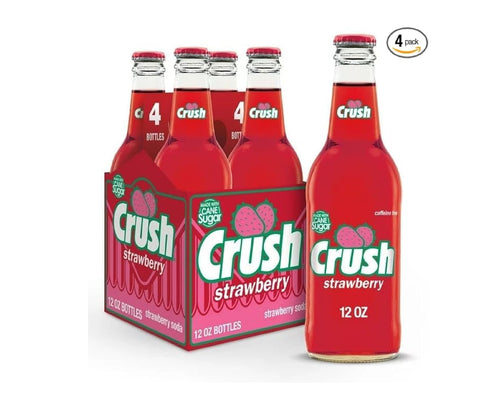 Generic 3 pack 12 12oz) Crush Strawberry Soda- (total Bottles