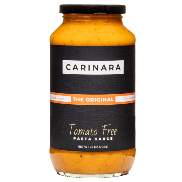 CARINARA Tomato-Free Pasta Sauce Carrot-Based Marinara Alternative with Garlic, Onion & Basil