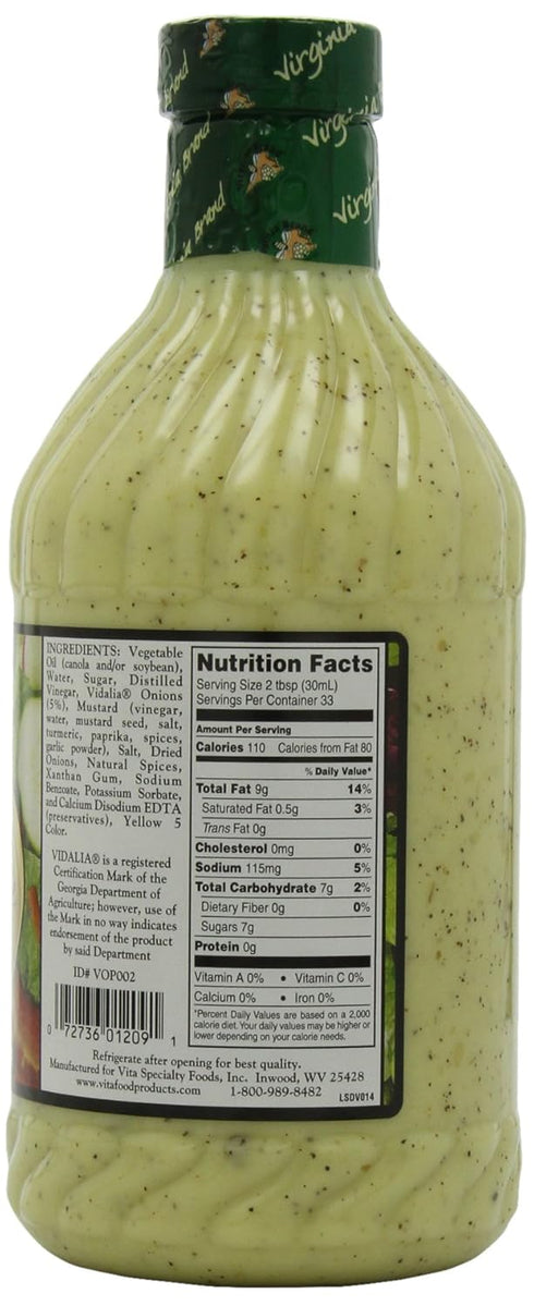 Virginia Brand 33.8oz (Pack 1) Vidalia Onion Vinaigrette