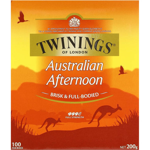 100 Twinings of London Australian Afternoon Tea - Tea Bags - Full Bodied Black Tea Designed for Australia