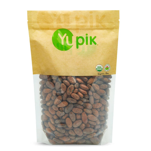 Yupik Organic Raw Cacao Beans, 2.2 lb (35.2 oz), Vegan, GMO-Free, Kosher,