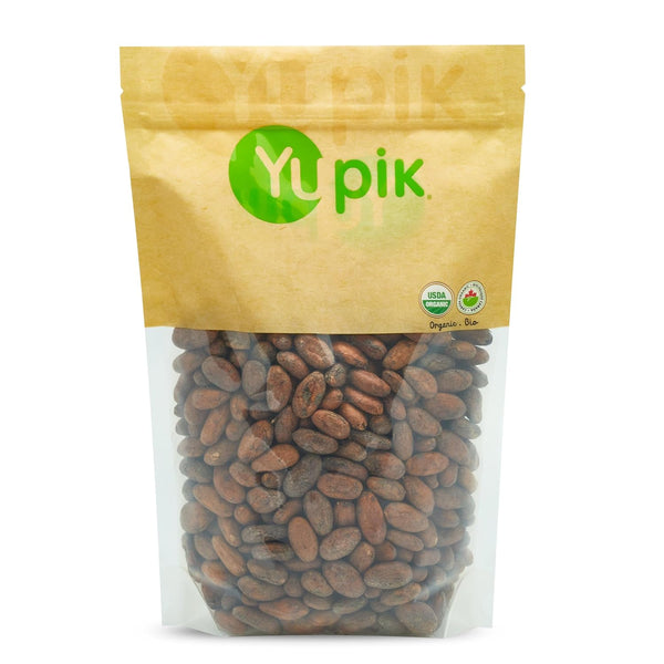 Yupik Organic Raw Cacao Beans, 2.2 lb (35.2 oz), Vegan, GMO-Free, Kosher,