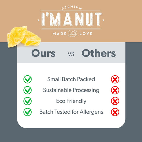 48oz Premium Dried Pineapple Chunks | Non-GMO, Batch Tested Gluten & Peanut Free | Ethically Sourced for Guilt-Free