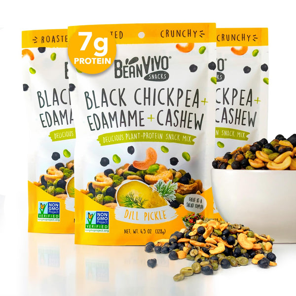 BeanVIVO Healthy Snacks for Adults & Kids with 7g Protein & 4g