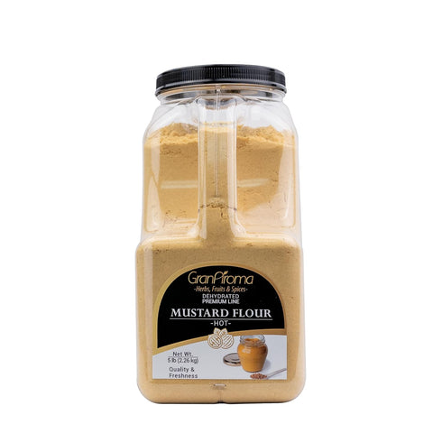 GranAroma Mustard Flour, Gluten-Free Mustard Powder for Cooking, Sauces, and Seasoning (80