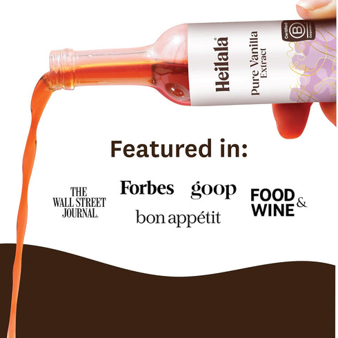 HEILALA Pure Vanilla Extract - Hand-Selected, Ethically Sourced & Cold-Pressed Bourbon Vanilla, 50ml