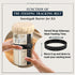 24 oz Upgraded Sourdough Starter Jar Kit Glass Jar with Date Marked Feeding Band, Thermometer, Scraper, Cleaning Brush