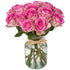 Falcon Farms Inc 18 Pink Roses Bouquet Fresh Cut Flowers-Lasting Roses for Gifts, Birthdays &