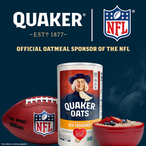 VEMAX Store 1-Minute 18 oz (Pack 2) Whole Grain Oats, Quick Cook Oats, Canister