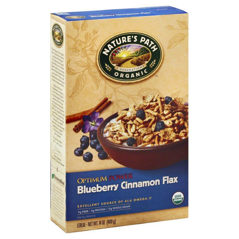 Nature's Path Organic Optimum Cereal, Blueberry Cinnamon 14 oz(pack of 2)