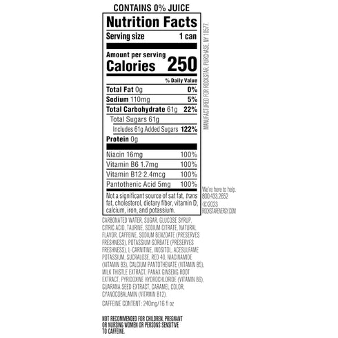 16 Oz (Pack 12) (Packaging Rockstar Punched Energy Drink, Fruit Punch, Fl of May Vary)