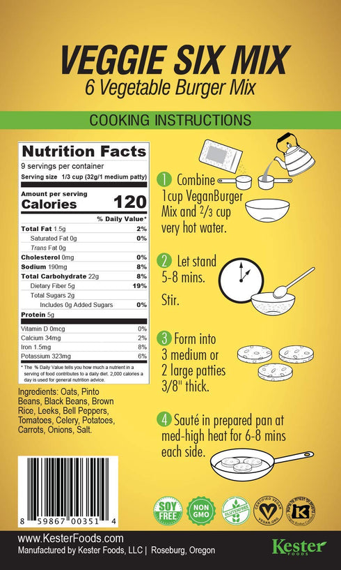 Vegan Burger 9 Count Patties