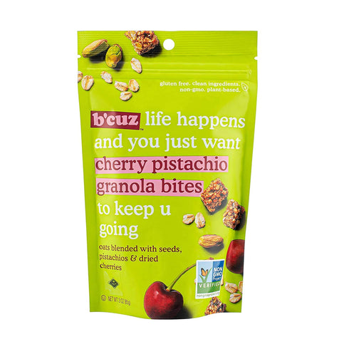 3 oz 3 (Pack 3)) Bcuz Granola Bites (Cherry-Pistachio, Ounces