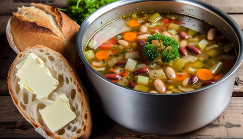 6 6.25 oz A Blend Above Italian Minestrone Soup Mix - Servings, Hearty Vegetable Gourmet Dry Soup Blend, Just Add