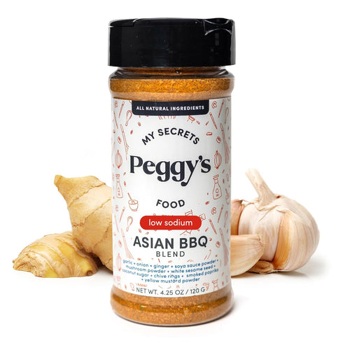 MY SECRETS PEGGY'S FOOD My Secrets Peggys Food Asian BBQ Seasoning Blend - Low Sodium Spice
