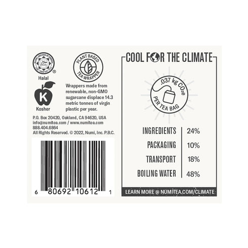 16 Count (Pack 3) (Packaging Numi Organic Tea Sweet Slumber with Chamomile, Valerian Root & Lavender, Box of Tea Bags