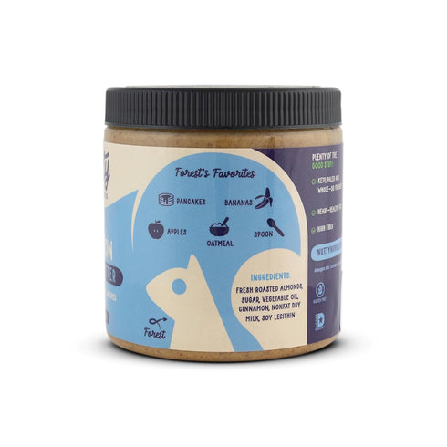 8 Nutty Novelties Cinnamon Almond Butter - High Protein, Sweet Almond Butter - All-Natural, Light Almond Butter Free