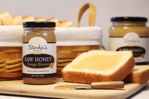 Stockin's Apiaries 35.2 Oz. Raw Orange Blossom Honey, Unheated, Unfiltered, & Nutritious