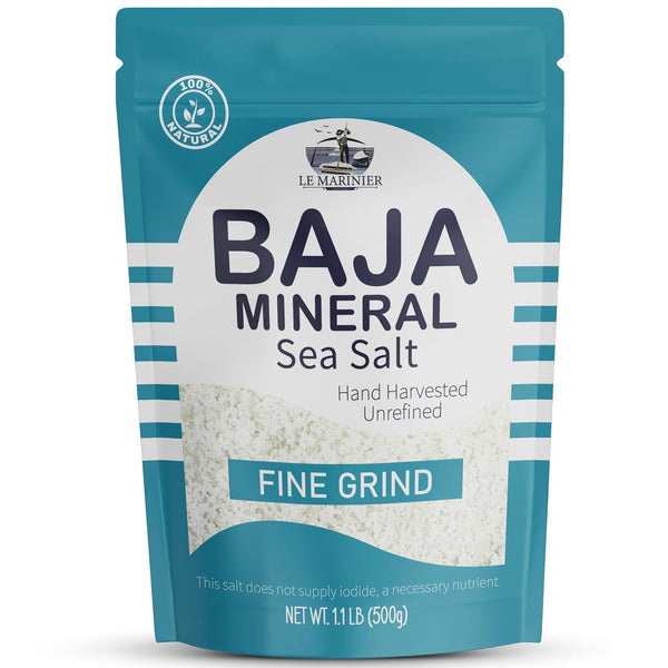 Le Marinier Baja Mineral Sea Salt Fine Grind, 1.1lb - 18oz |