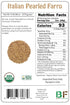 (10LB) Organic Italian Pearled Farro - Imported, Raw, Non-GMO, Vegan, Bulk, Protein, Fiber Rich