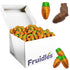 The Dreidel Company Easter Carrots Chocolate, Multicolored Foil Wrapped Milk Chocolate In