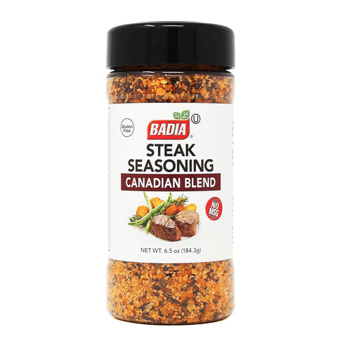 Badia Steak Seasoning, 6.5 oz, Smoky, Peppery Blend for Grilled Steaks, Burgers, Chops & BBQ