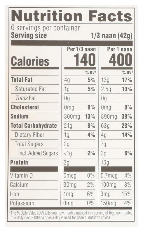 365 by Whole Foods Market 8.8 OZ Original Tandoori Naan