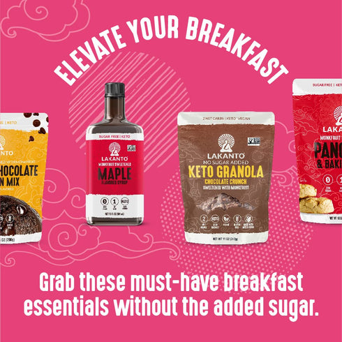 3g (11 oz) Lakanto Berry Crunch Granola - Delicious Snack, Quick Breakfast Cereal, Keto Friendly, Monk Fruit Sweetener