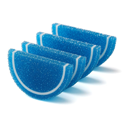 3 Gummies NY Spice Shop Blue Raspberry Fruit Slices Candy - Pound Citrus Chewy Fruit Slices Jelly Candy - Old Fashioned