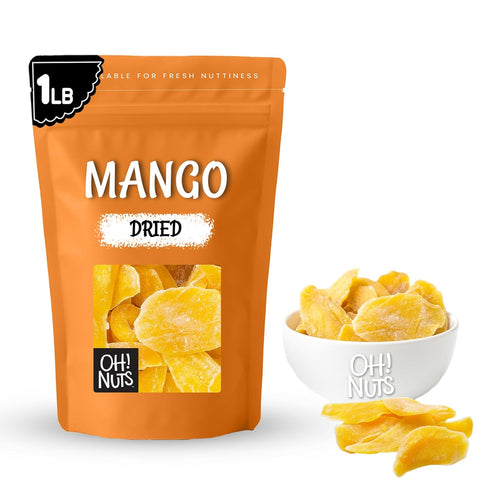 Oh! Nuts Dried Mango - Dehydrated Mango Slices - Dried Mango Fruit