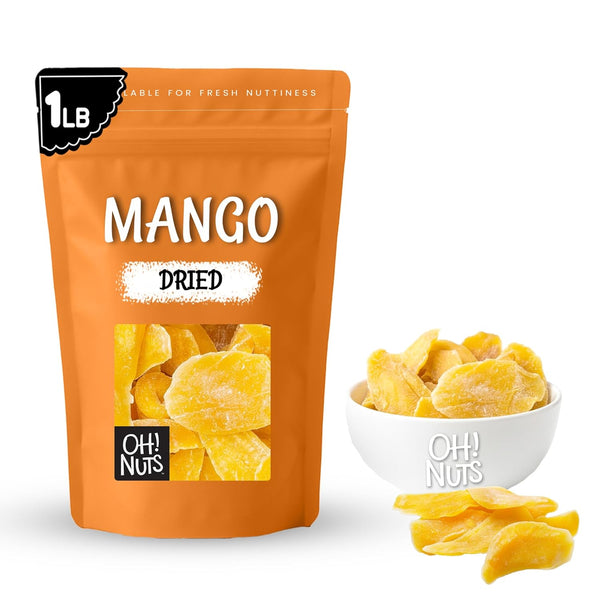 Oh! Nuts Dried Mango - Dehydrated Mango Slices - Dried Mango Fruit