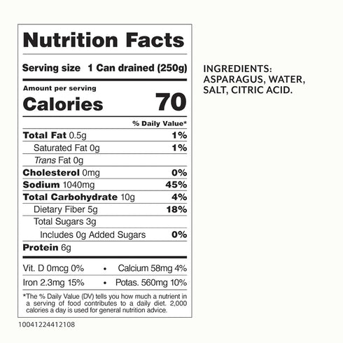 15 Pack 3 Roland Foods White Asparagus Spears, Specialty Imported Food, Ounce Can