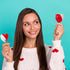 Lollipops Red Heart Shaped Strawberry N' Cream Flavored, 12 Individually Wrapped Lollipops