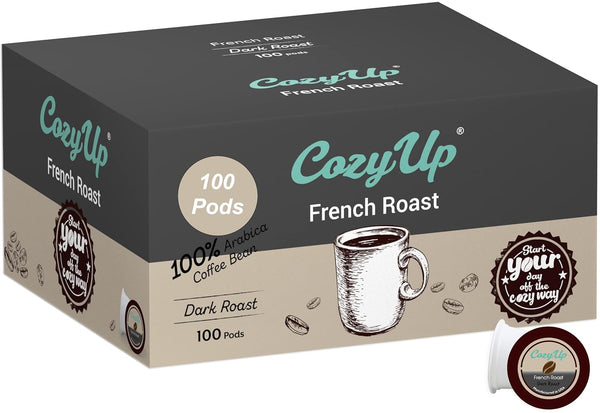 Cozy Up | French Roast Single-Serve Coffee Pods Compatible with Keurig K-Cup