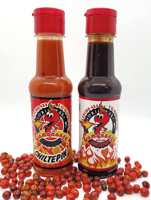 3 pack 4x4 5 oz. ( ) La Callita, La Camananga Roja y Negra Salsa La Callita Seafood Sauce La Original by Lencho