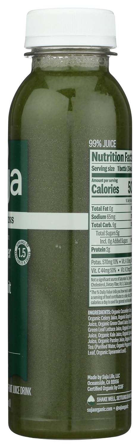 12 Oz Suja Organic Uber Greens, Fl Bottle