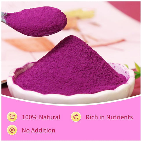 GaoGaoFen Powder,12.3oz/350g,Ube Purple Sweet Potato Powder,No Additives,Natural Food Coloring