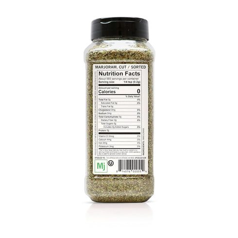 Marjoram Leaves - Spiceology Dried Marjoram Herb - 4 ounces