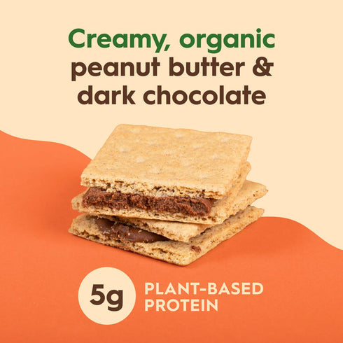12 Once Again Chocolate Peanut Butter Graham Sandwiches - Organic, Gluten Free Graham Crackers with PB & Dark Chocolate