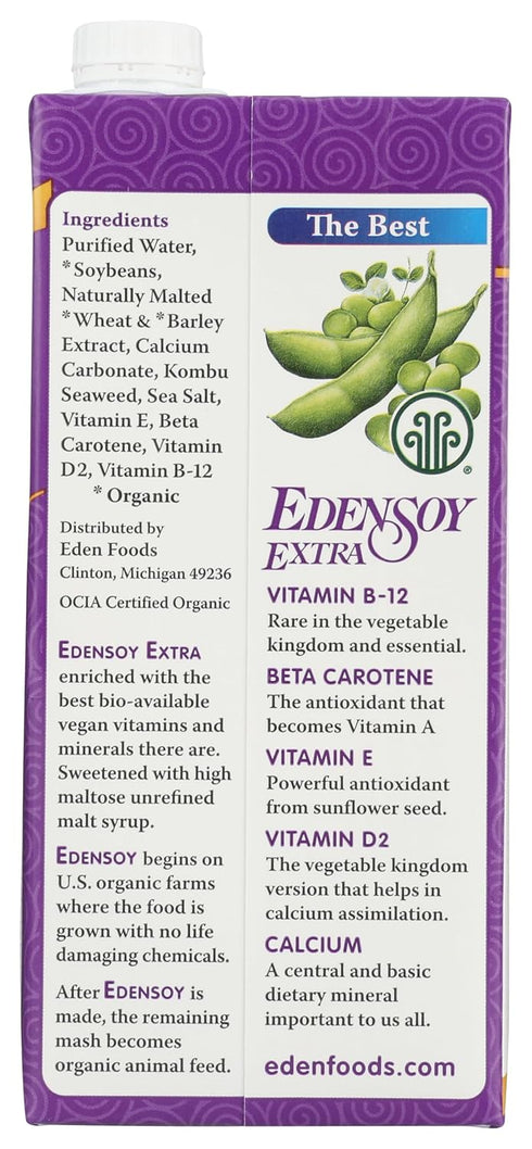 32 oz Eden Foods Extra Organic Original Fortified Soymilk