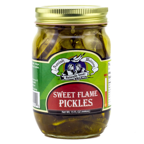 15oz (Pack 2) Amish Wedding Sweet Flame Spicy Pickle Chips