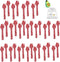 BCL Peppermint Candy Cane Spoons, Classic Edible Stirring Spoon for Hot Chocolate
