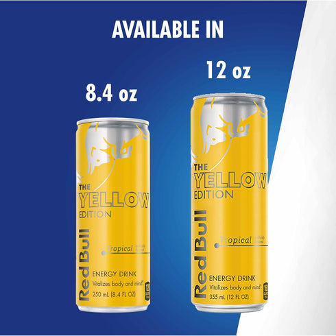 8.4 Red Bull Yellow Edition Energy Drink, Tropical, Fluid Ounce