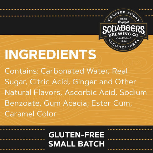(12 Ginger Beer | SodaBeers Brewing Co | Alcohol-Free, Gluten-Free Crafted Sodas Made With Natural Flavors and Real