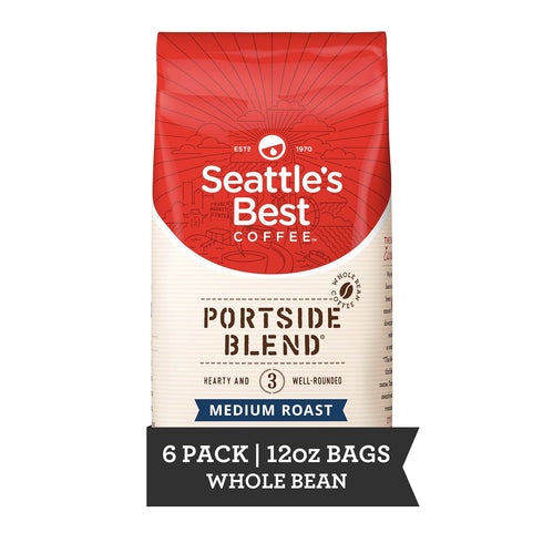 Seattle's Best Coffee Portside Blend Medium Roast Whole Bean Coffee | 12