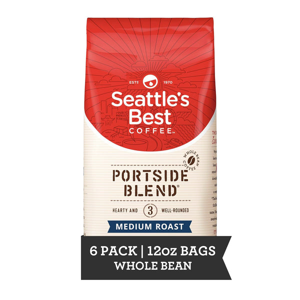 Seattle's Best Coffee Portside Blend Medium Roast Whole Bean Coffee | 12