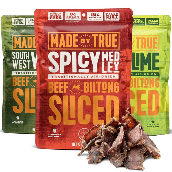 Made by True Beef Sliced Bites Spicy Variety (2 oz, Pack of